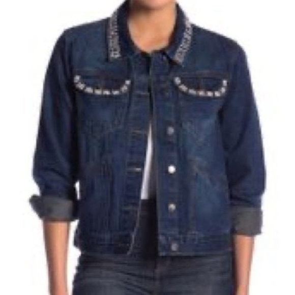 Beaded jean jacket - Picture 2 of 11